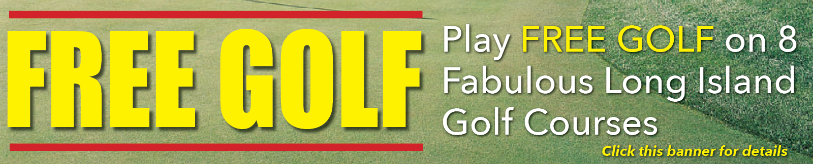 Play Free Golf Banner - Grass backround-PG